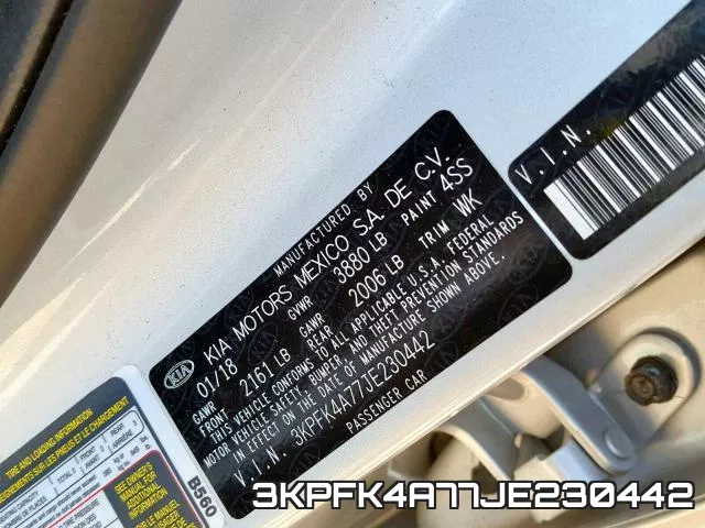 3KPFK4A77JE230442 фото 2