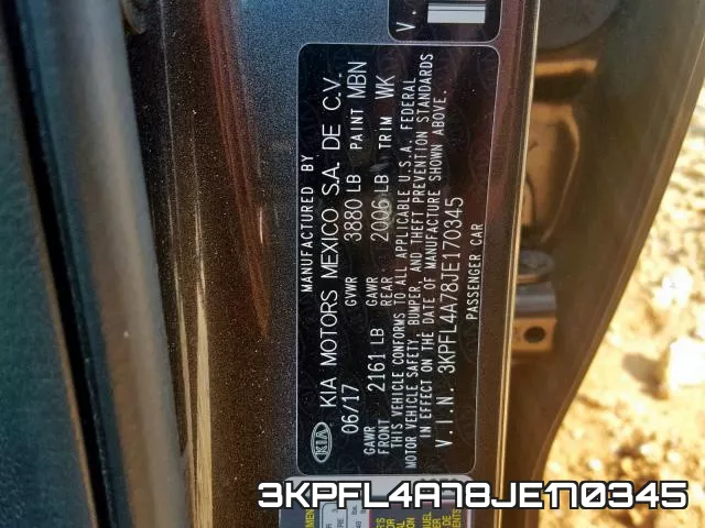 3KPFL4A78JE170345 фото 2