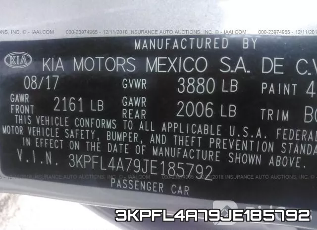 3KPFL4A79JE185792 фото 10