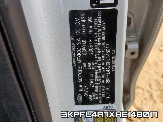 3KPFL4A7XHE148017 фото 2