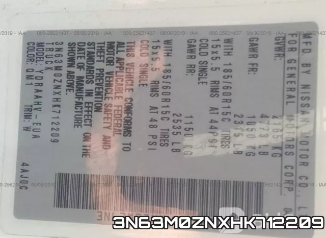 3N63M0ZNXHK712209 фото 10