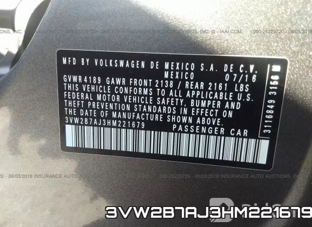 3VW2B7AJ3HM221679 фото 10
