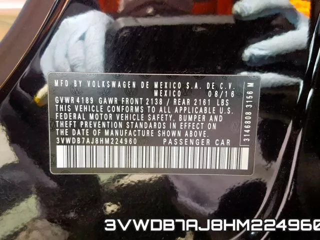 3VWDB7AJ8HM224960 фото 2