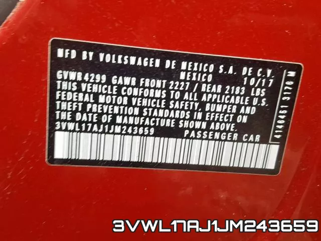 3VWL17AJ1JM243659 фото 2