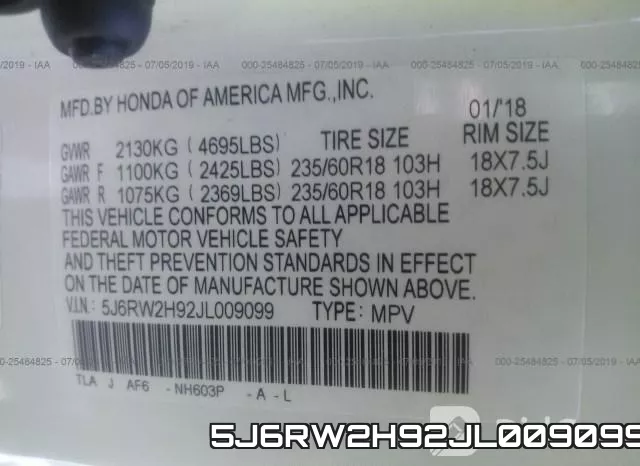 5J6RW2H92JL009099 фото 10
