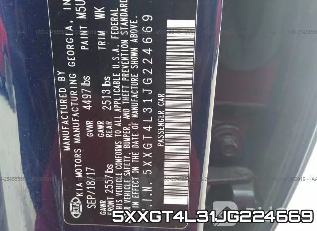 5XXGT4L31JG224669 фото 10