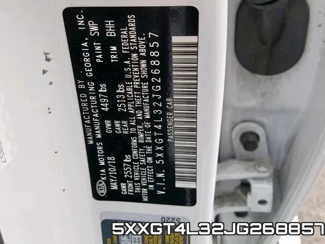 5XXGT4L32JG268857 фото 2