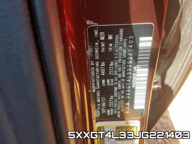 5XXGT4L33JG221403 фото 2