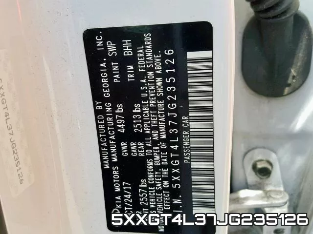 5XXGT4L37JG235126 фото 2