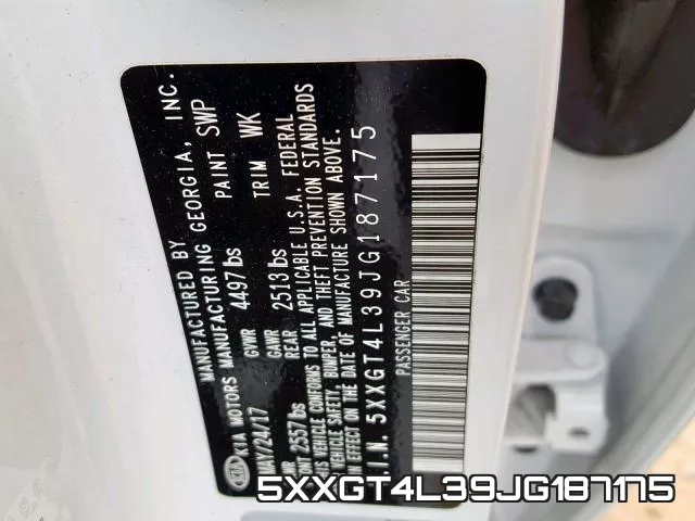 5XXGT4L39JG187175 фото 2