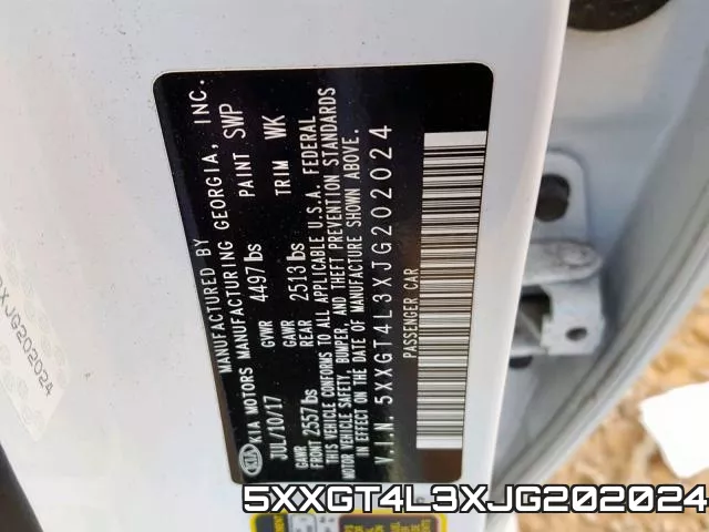 5XXGT4L3XJG202024 фото 2