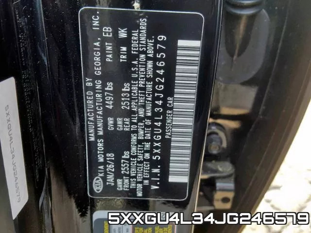 5XXGU4L34JG246579 фото 2