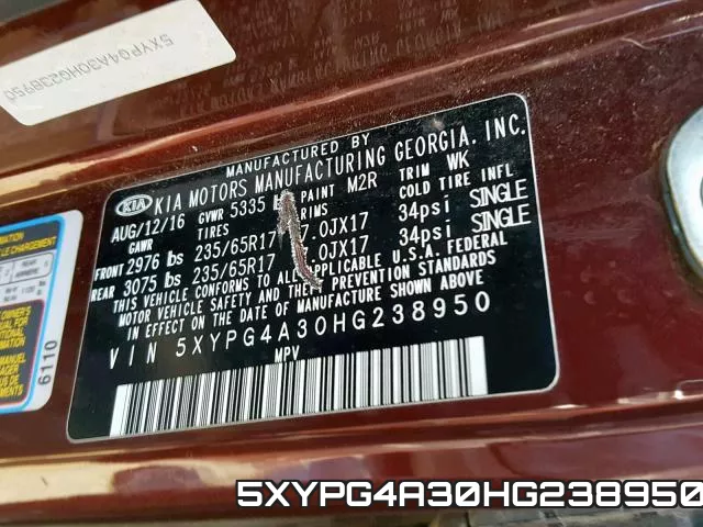 5XYPG4A30HG238950 фото 2