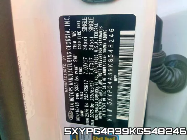 5XYPG4A39KG548246 фото 2