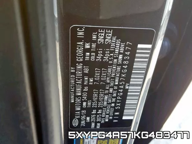 5XYPG4A57KG483477 фото 2