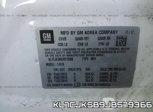 KL7CJKSB9JB579366 фото 10
