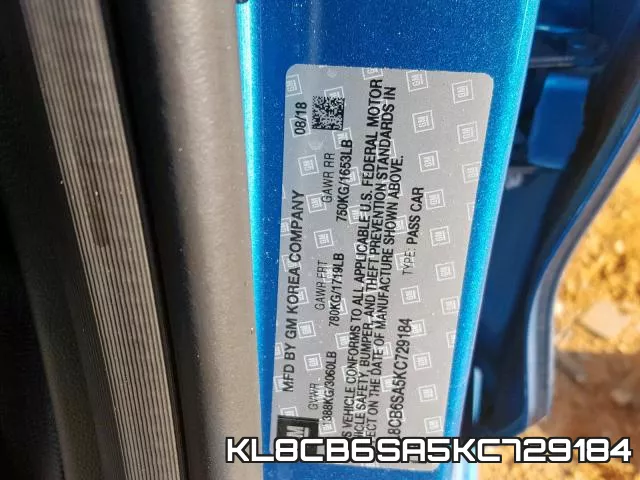 KL8CB6SA5KC729184 фото 2