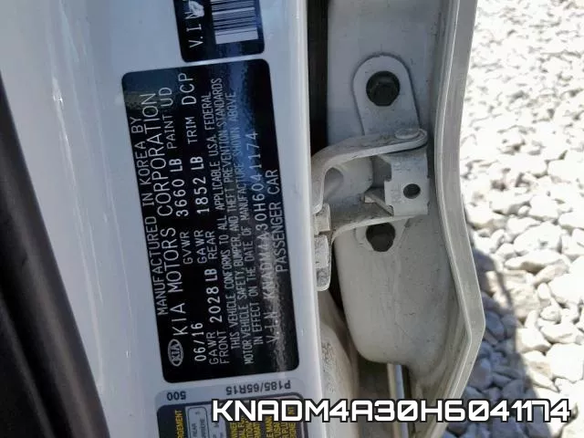 KNADM4A30H6041174 фото 2