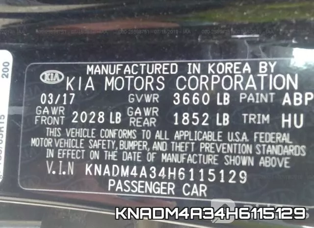 KNADM4A34H6115129 фото 10