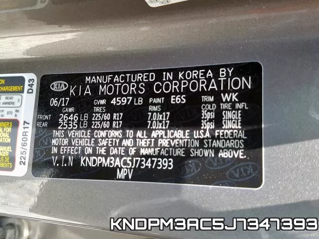 KNDPM3AC5J7347393 фото 2