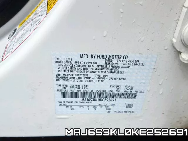 MAJ6S3KL0KC252691 фото 2