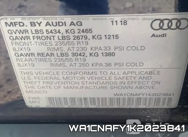 WA1CNAFY1K2023841 фото 10