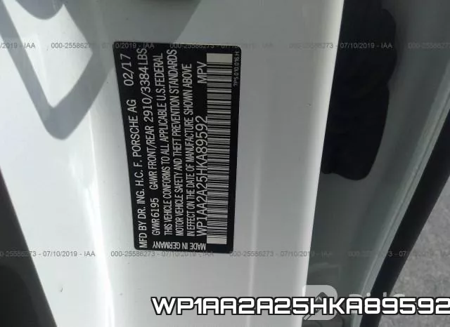 WP1AA2A25HKA89592 фото 10