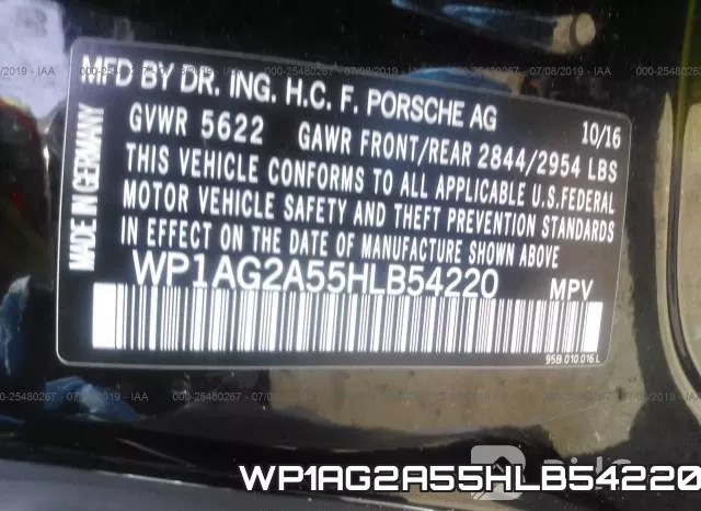 WP1AG2A55HLB54220 фото 10