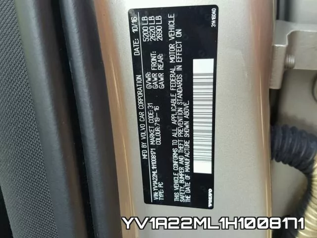 YV1A22ML1H1008171 фото 2