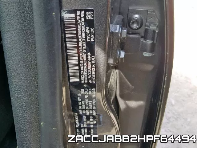 ZACCJABB2HPF64494 фото 2