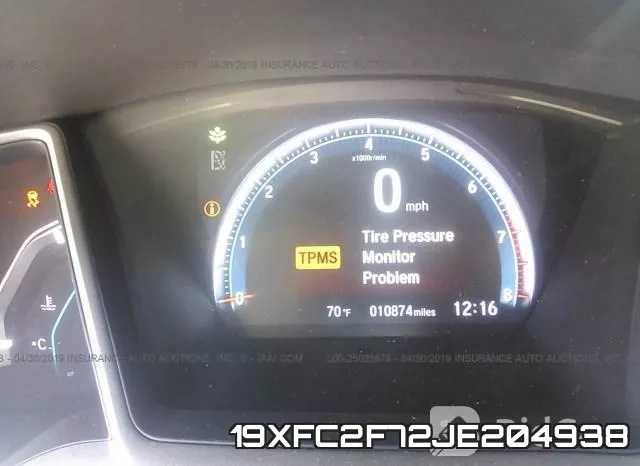 19XFC2F72JE204938 фото 8