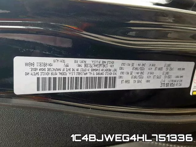 1C4BJWEG4HL751336 фото 2