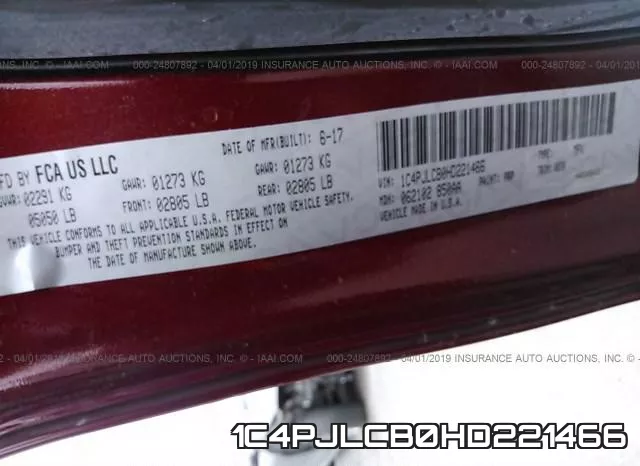 1C4PJLCB0HD221466 фото 9
