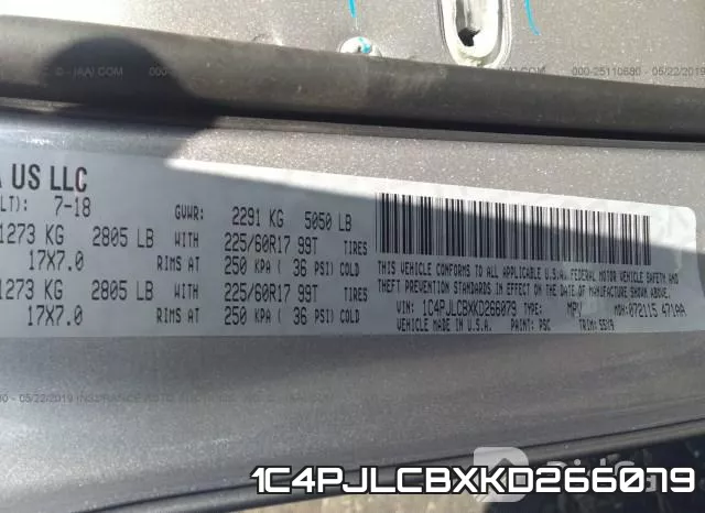 1C4PJLCBXKD266079 фото 9