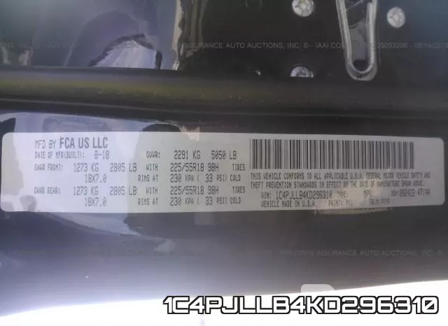 1C4PJLLB4KD296310 фото 10