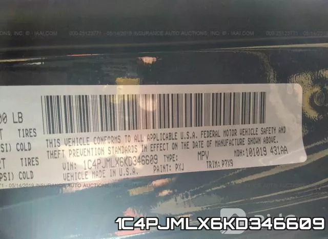 1C4PJMLX6KD346609 фото 10