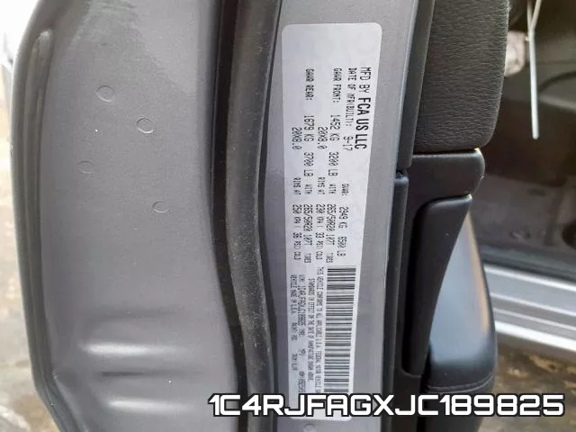 1C4RJFAGXJC189825 фото 2