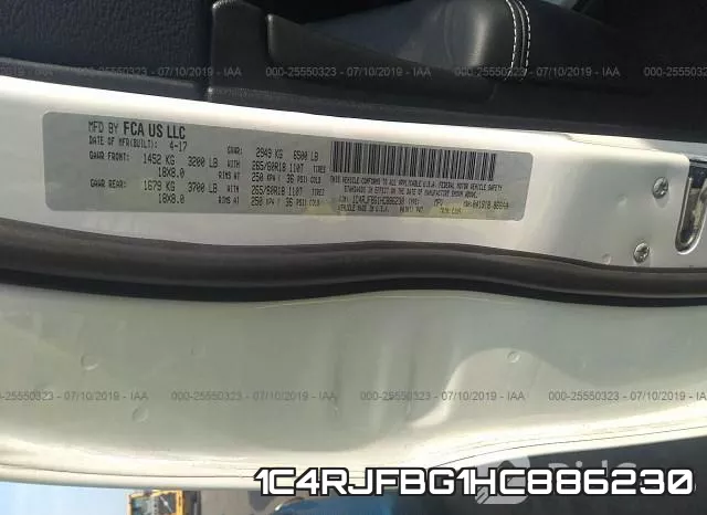 1C4RJFBG1HC886230 фото 10