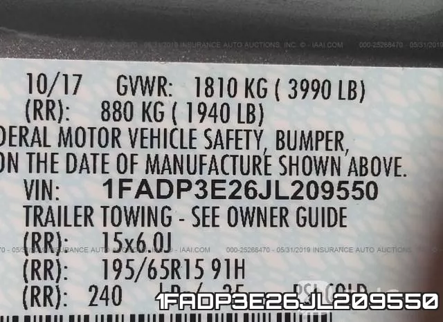 1FADP3E26JL209550 фото 10