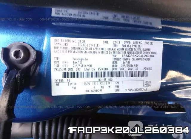 1FADP3K20JL260384 фото 10