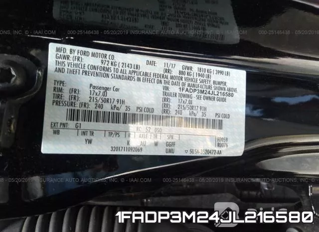 1FADP3M24JL216580 фото 10
