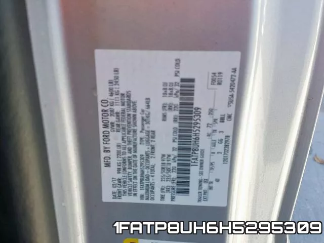 1FATP8UH6H5295309 фото 2