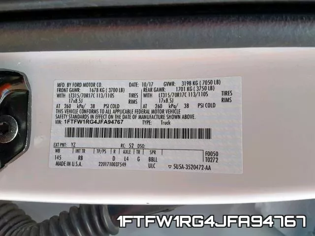 1FTFW1RG4JFA94767 фото 2