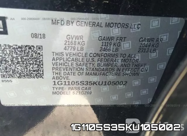 1G1105S35KU105002 фото 10