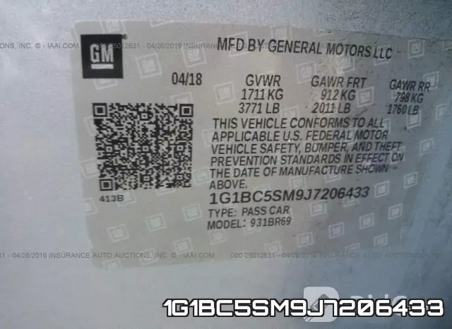 1G1BC5SM9J7206433 фото 10