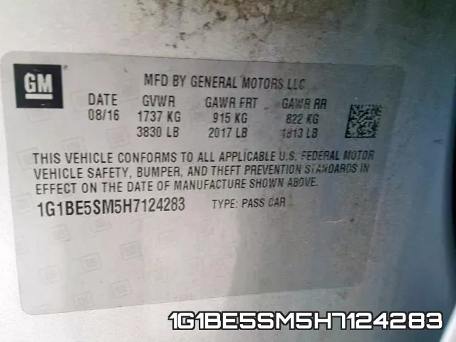 1G1BE5SM5H7124283 фото 2