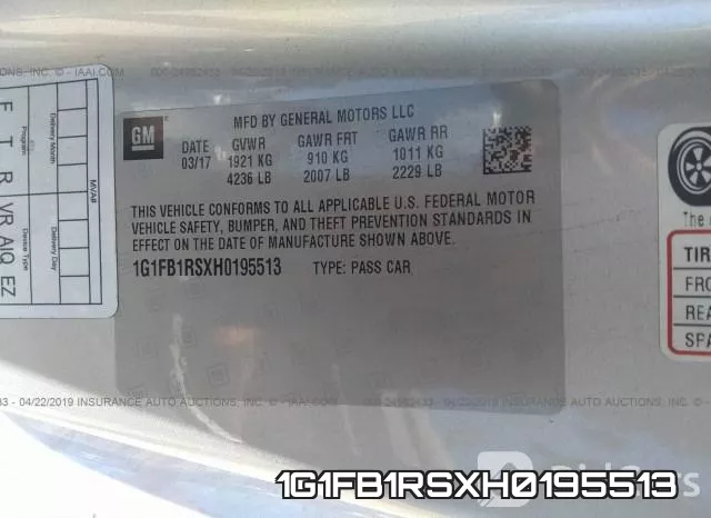 1G1FB1RSXH0195513 фото 10