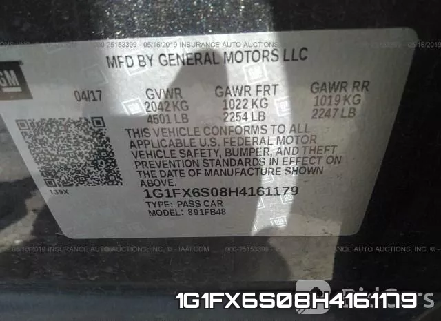 1G1FX6S08H4161179 фото 10