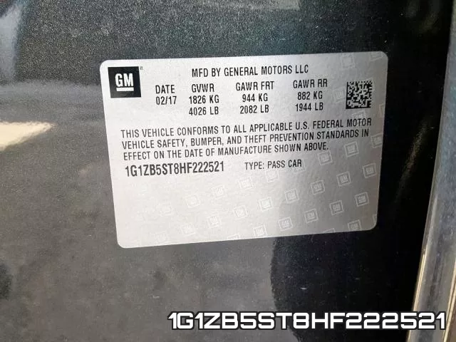 1G1ZB5ST8HF222521 фото 2