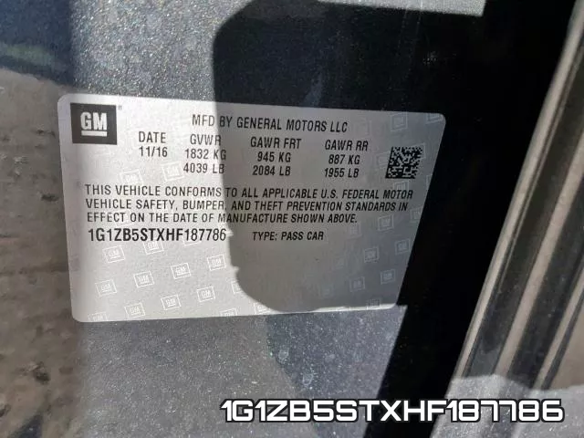 1G1ZB5STXHF187786 фото 2